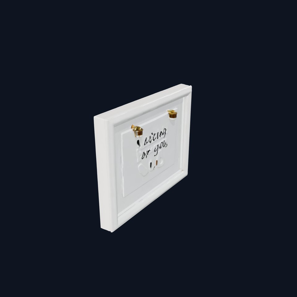 Modern White Frame Model Pack with Clip  Poster Detail